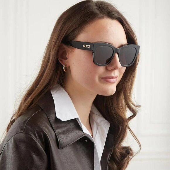Gucci Women Sunglasses Black Grey Square GG1789S 001 BRAND NEW main image 6